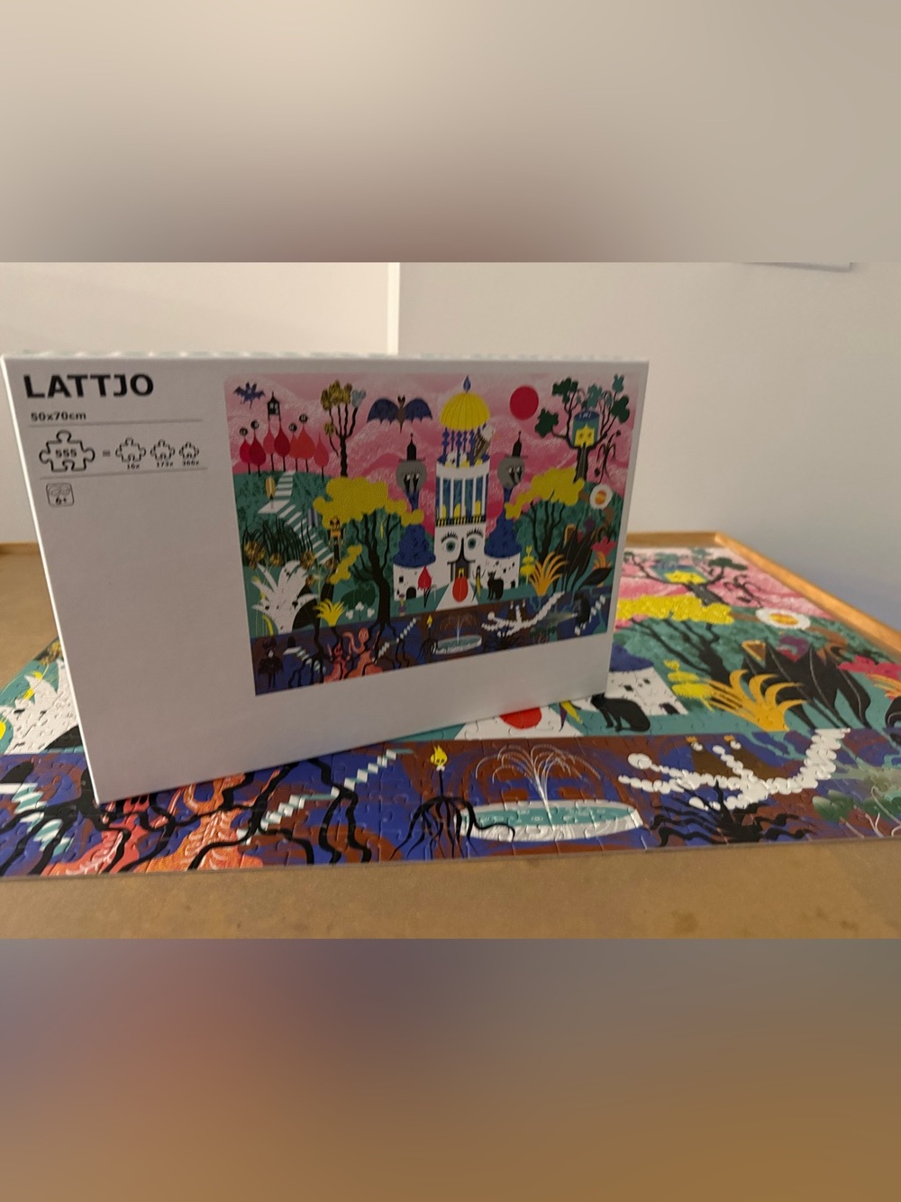 Lattjo Colorful Illustrated Jigsaw Puzzle Bright Multicolor Artwork
